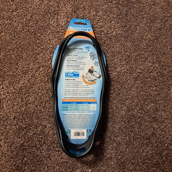 NWT Due North L/XL Everyday Ice /Snow Traction Aid With Spikes - Picture 5 of 6